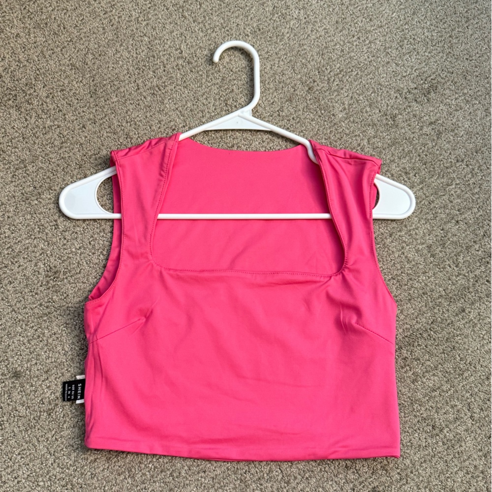 SHEIN Hot Pink Casual Top